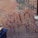 Before Graffiti Removal in Buffalo, New York by Carolina Clean.