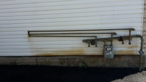 Before rust removal in West Seneca, New York by Carolina Clean.
