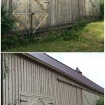 Before and After Pressure Washing in East Aurora, New York by Carolina Clean.